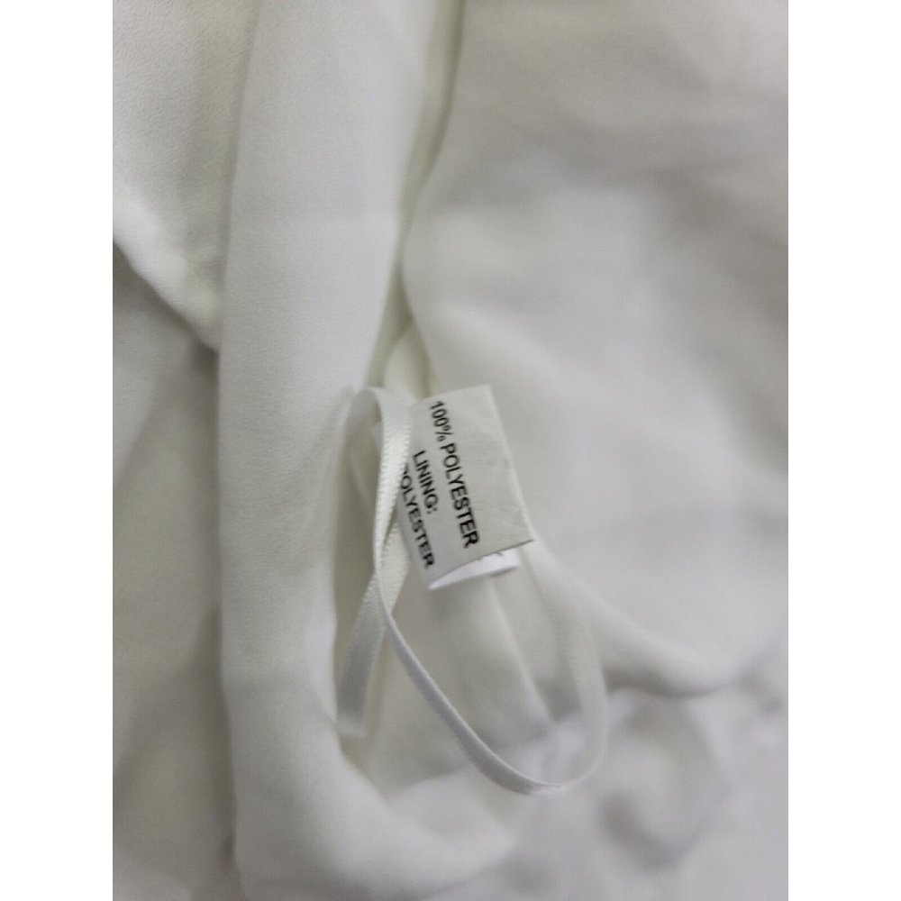 Ramy Brook Women's S White Lined Pleated Ruffle Tank Top Cropped READ - Picture 8 of 11